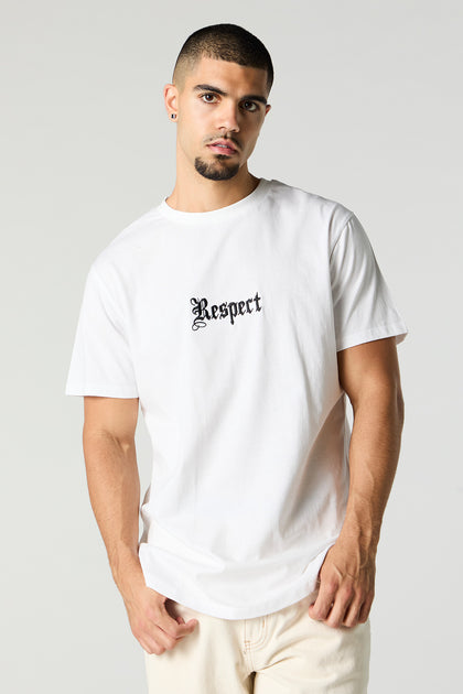 T-shirt avec motif brodé Respect