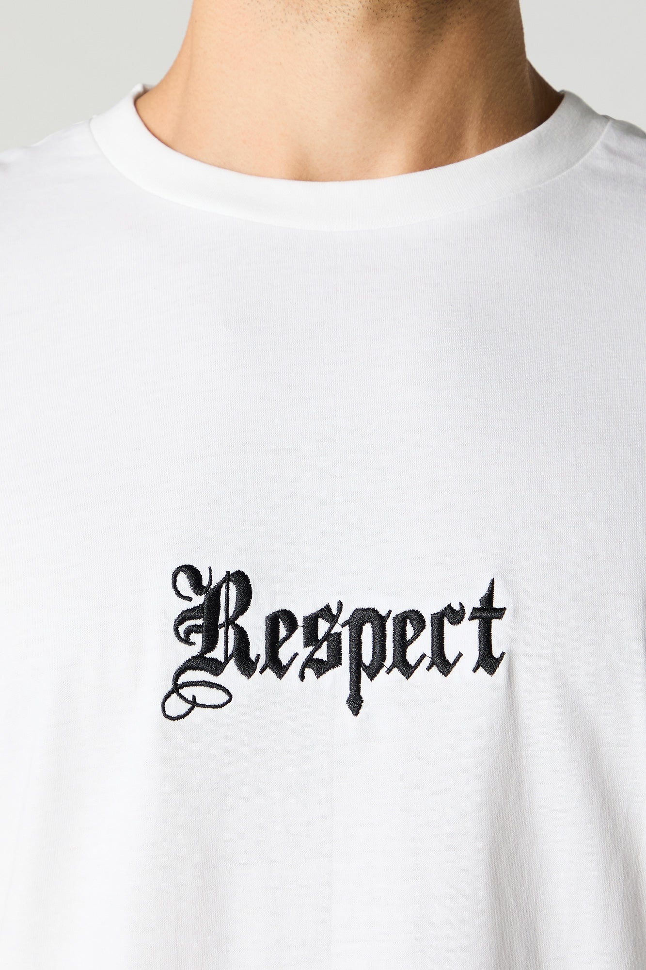 Respect Embroidered T-Shirt