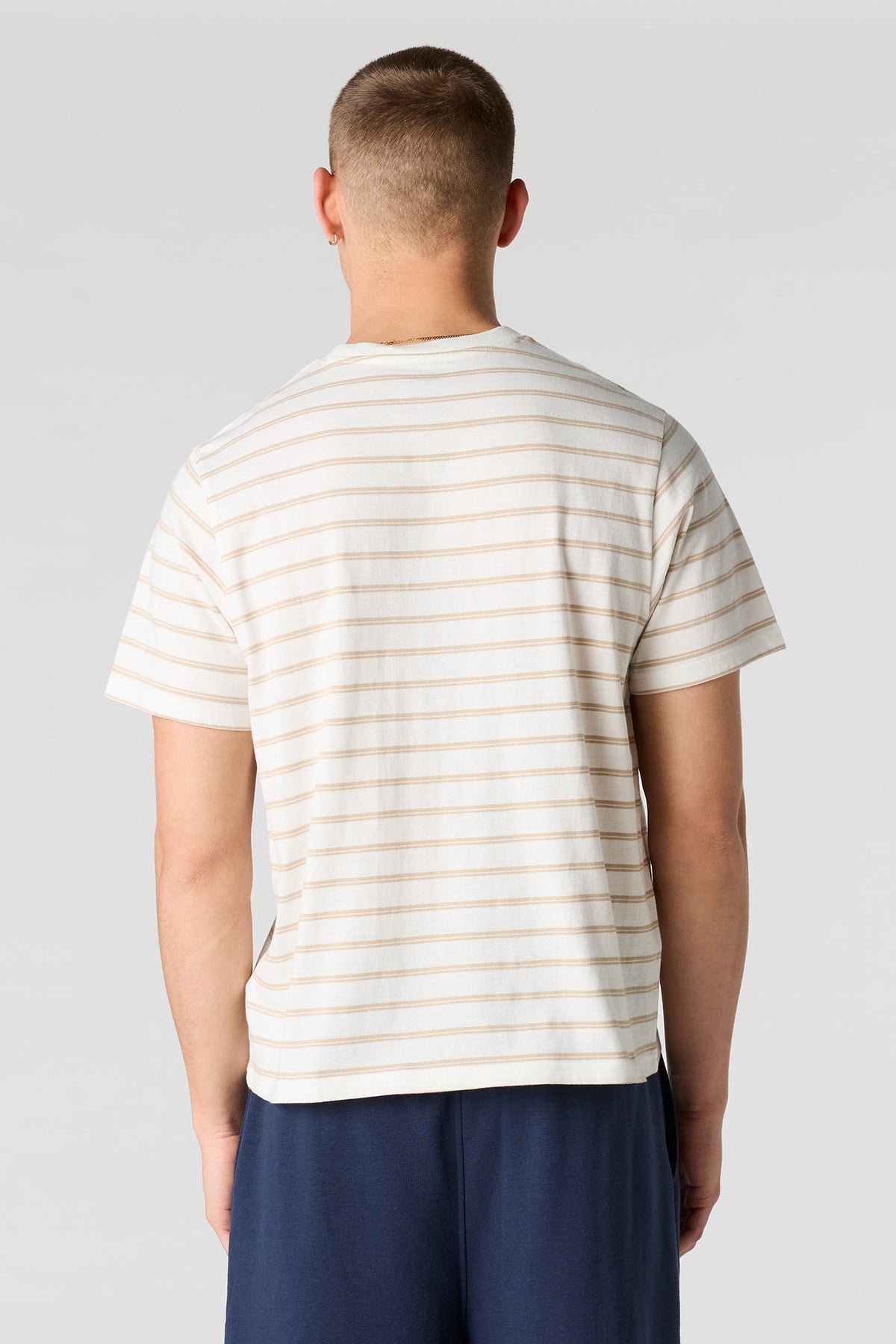 Alt View 2. Striped T-Shirt - Natural