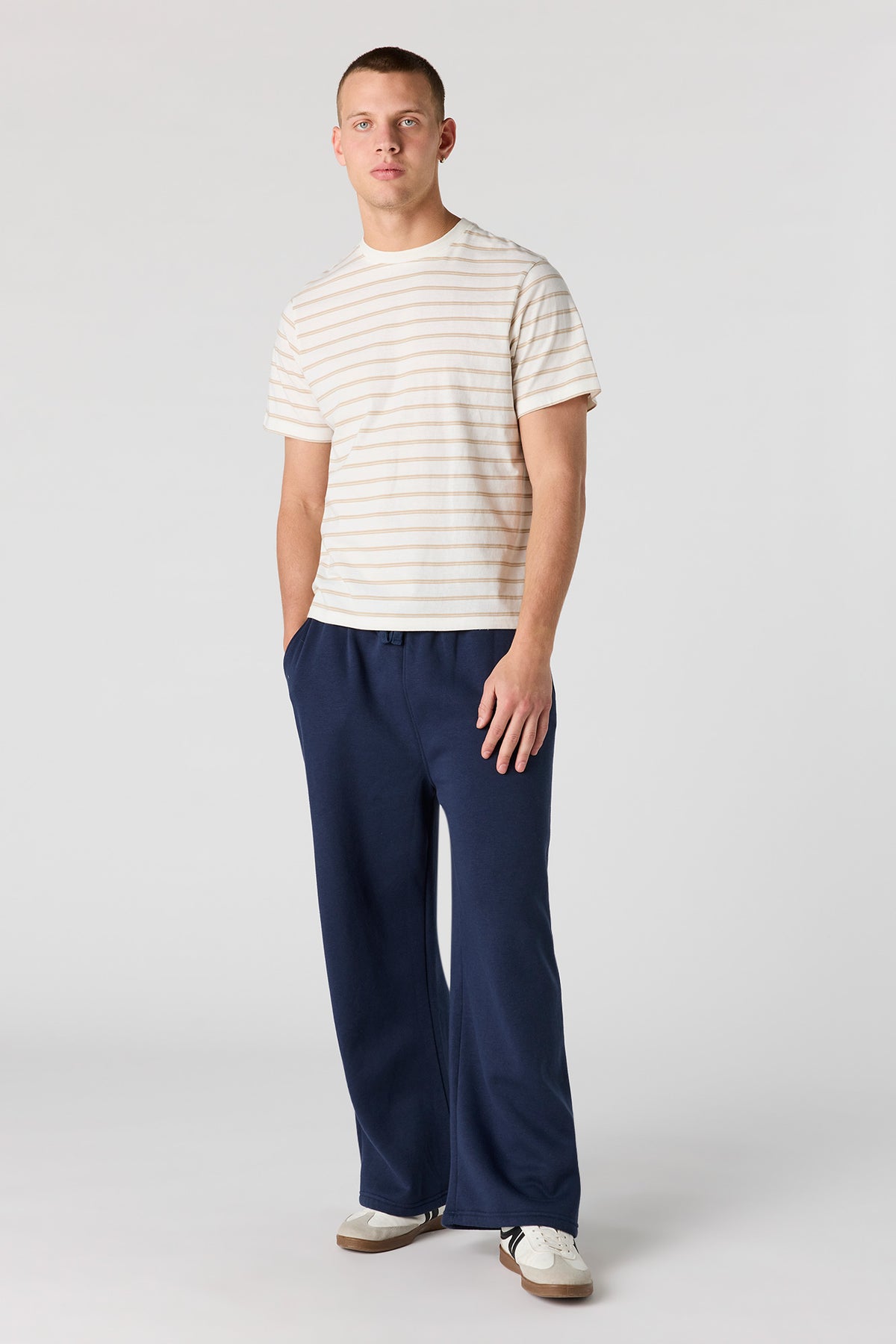 Alt View 3. Striped T-Shirt - Natural