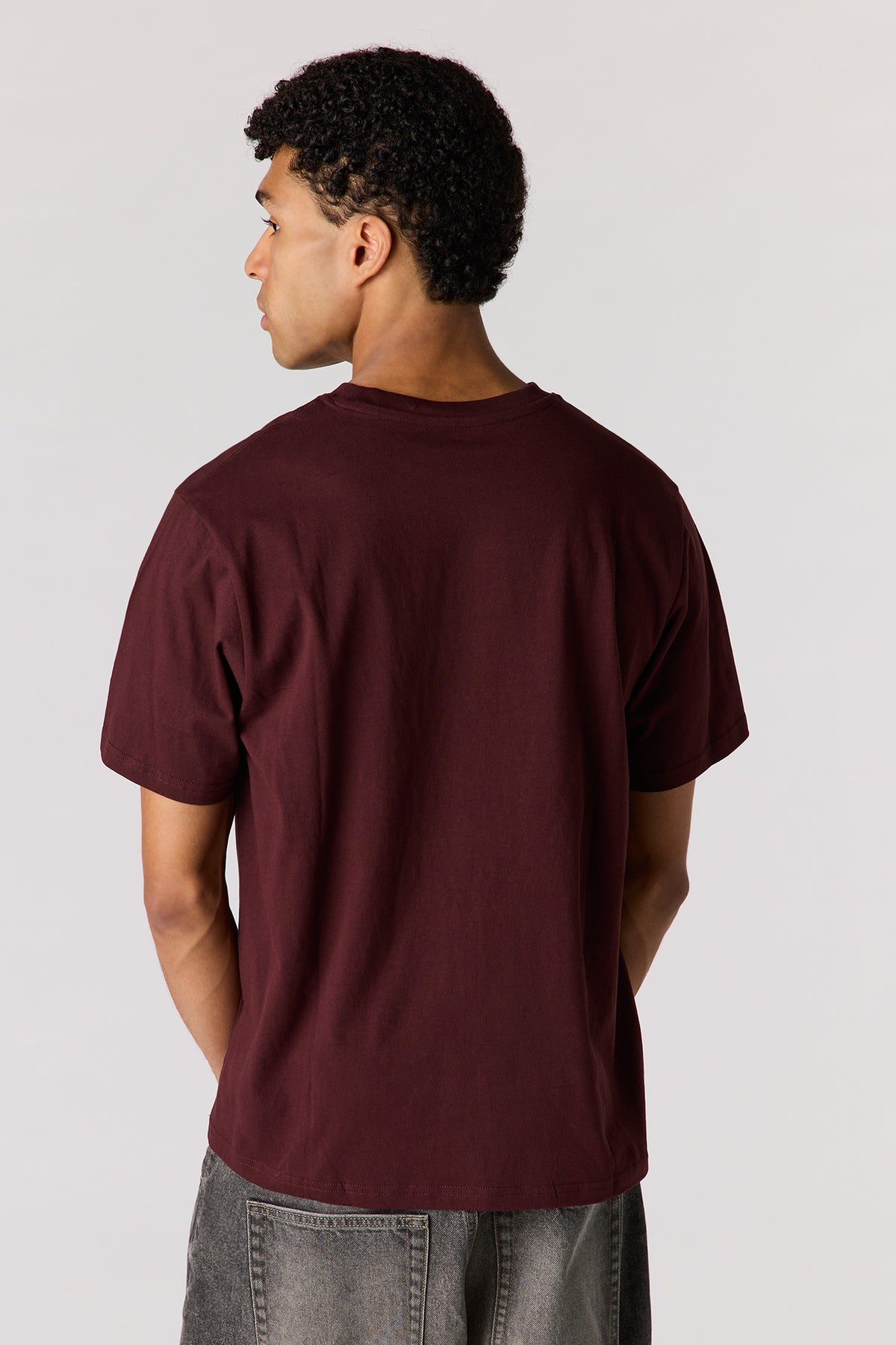 Alt View 2. Embroidered T-Shirt - Brown
