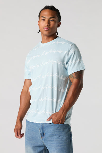 Los Angeles Script Print T-Shirt