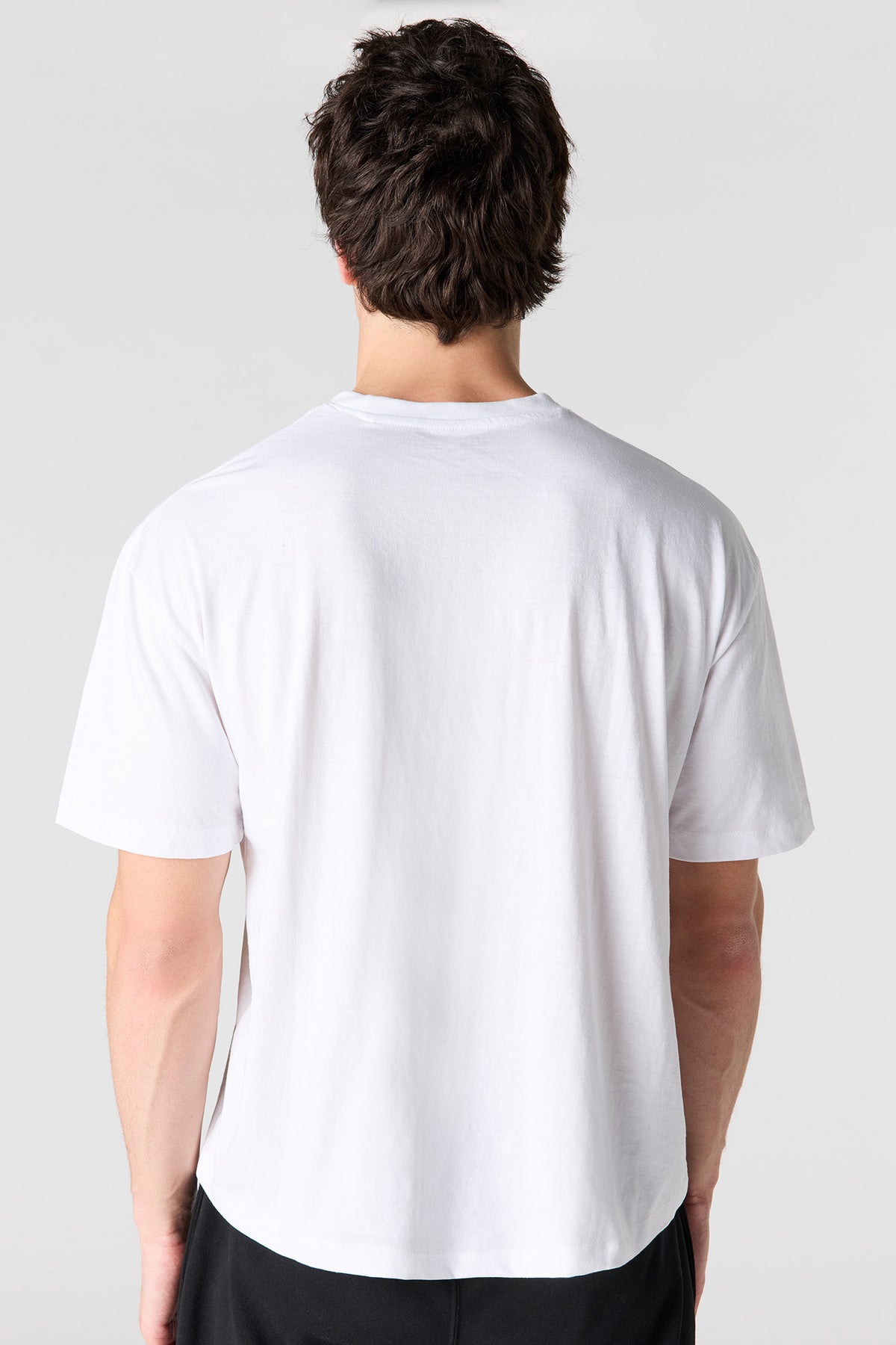Alt View 2. Embroidered Boxy T-Shirt - White