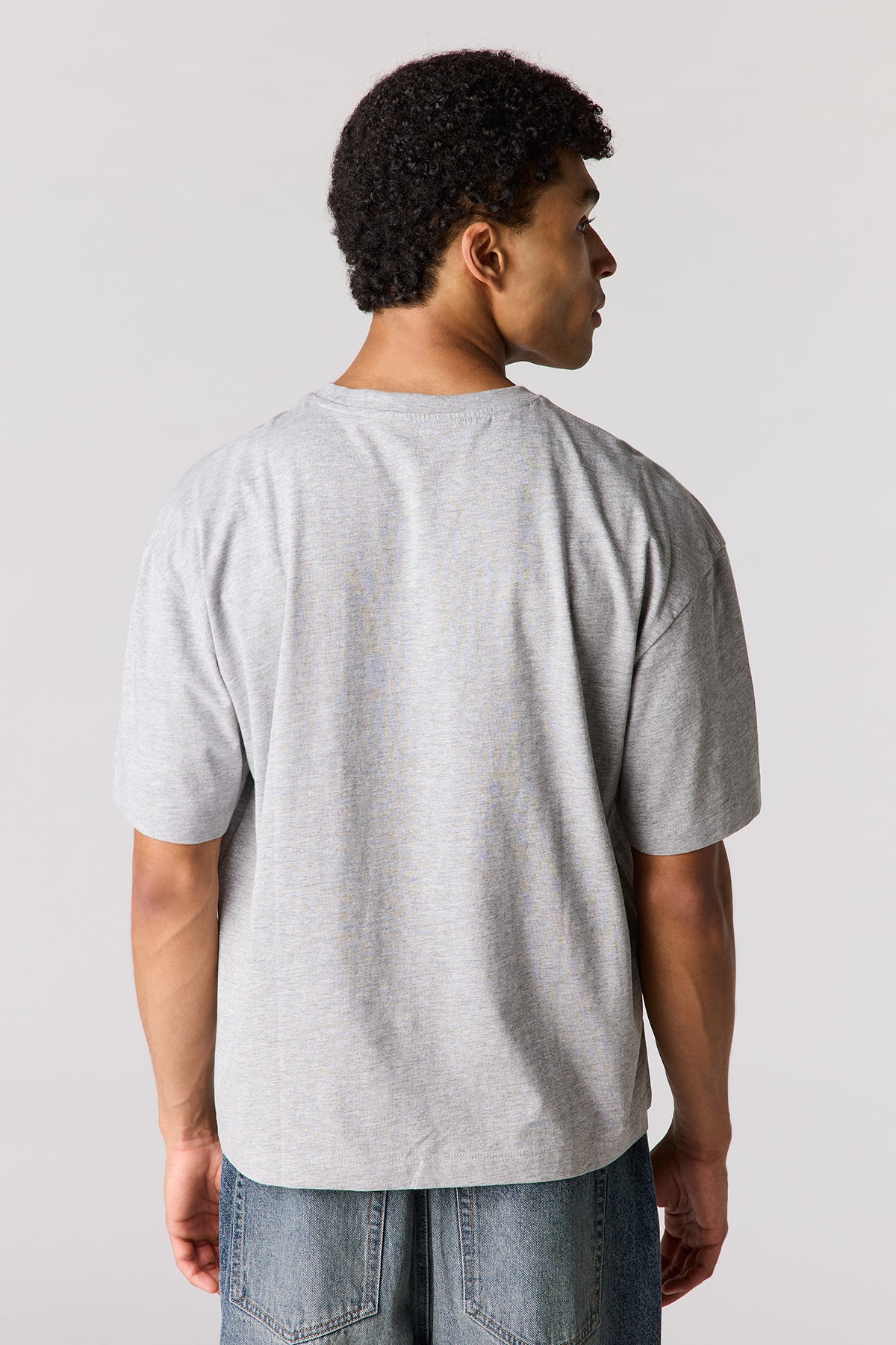 Alt View 2. Boxy T-Shirt - Heather Grey