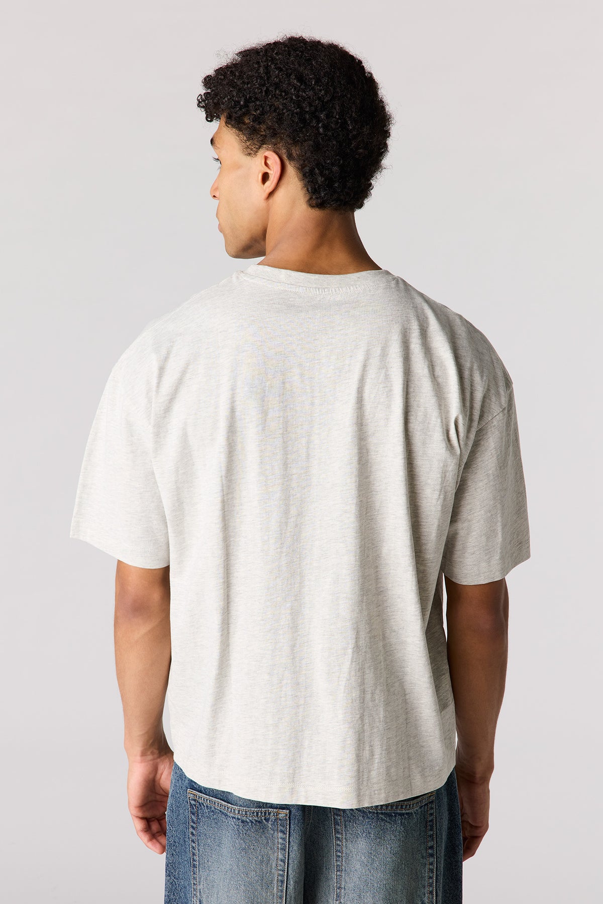 Alt View 2. Boxy T-Shirt - Light Grey