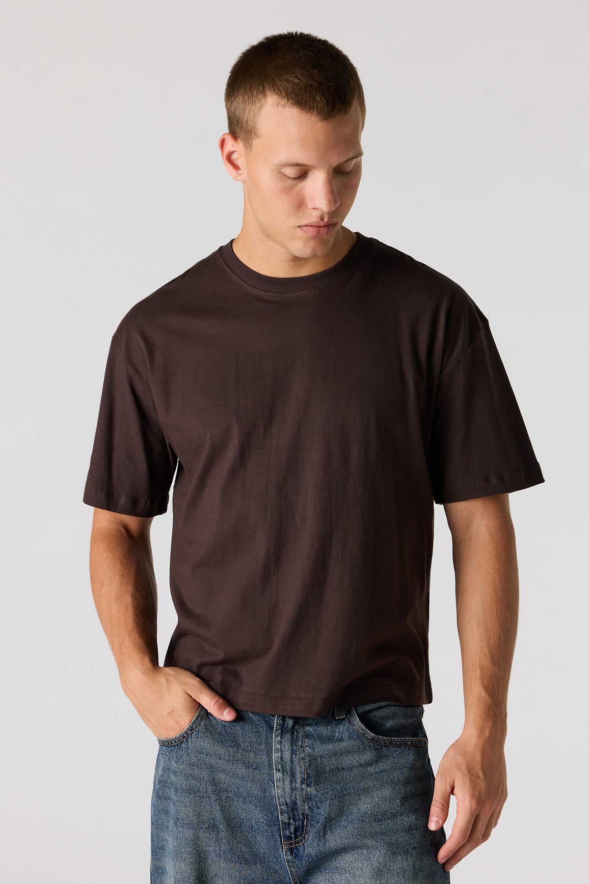 Boxy T-Shirt - Brown
