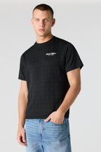 T-shirt en tricot avec motif brodé