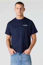 T-shirt en tricot avec motif brodé