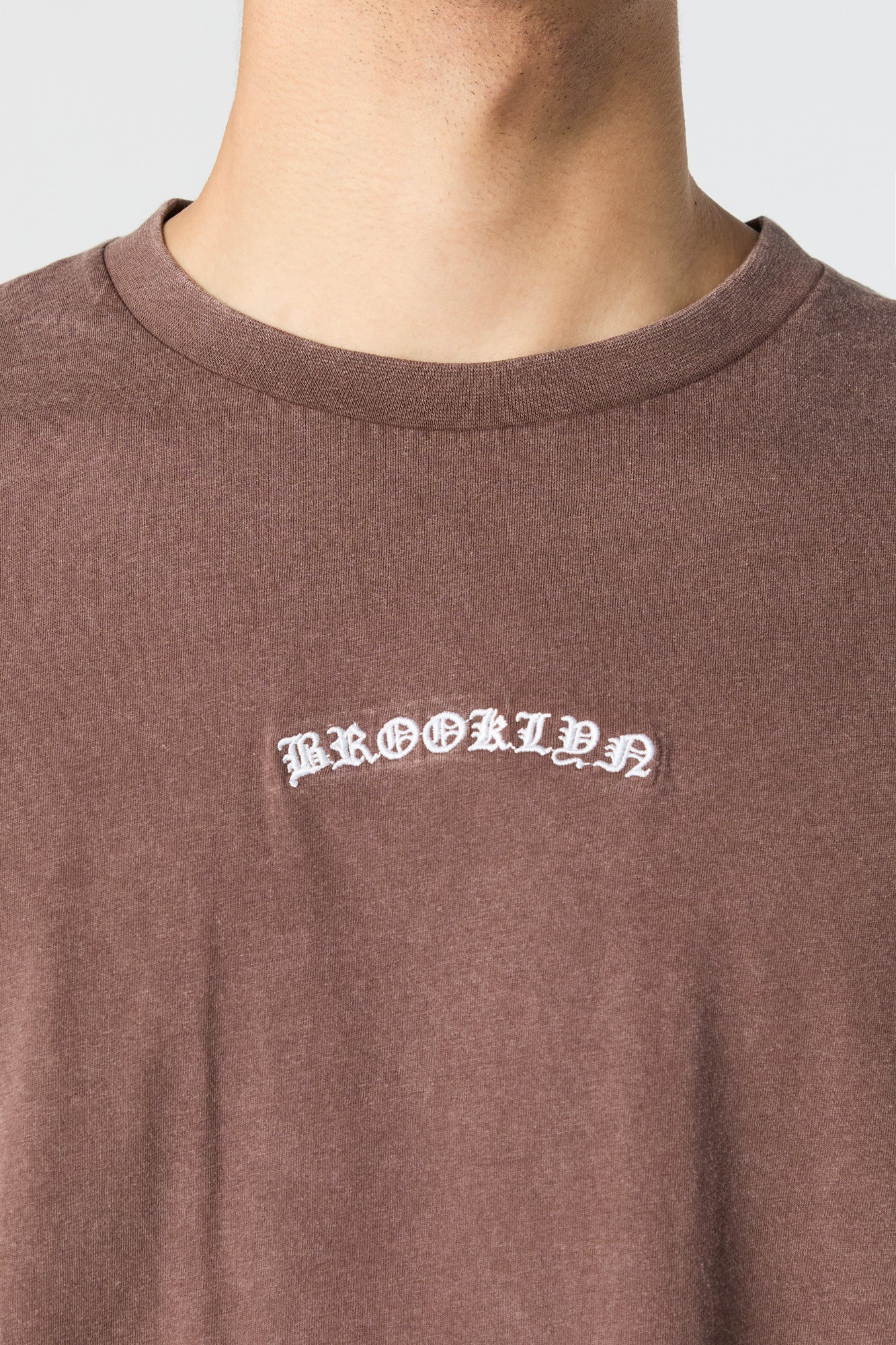Brooklyn Embroidered Washed T-Shirt