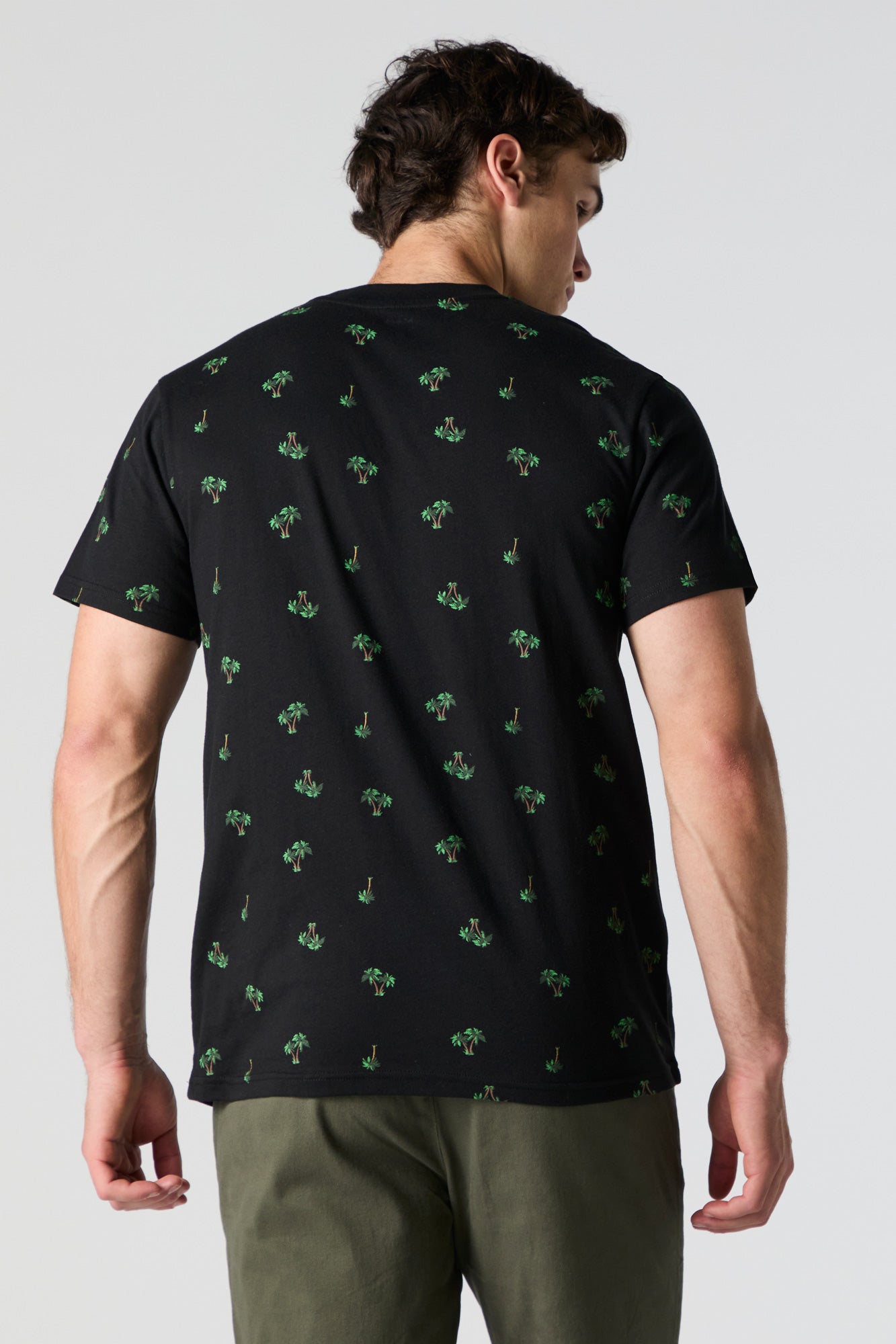 T-shirt avec micromotif de palmiers