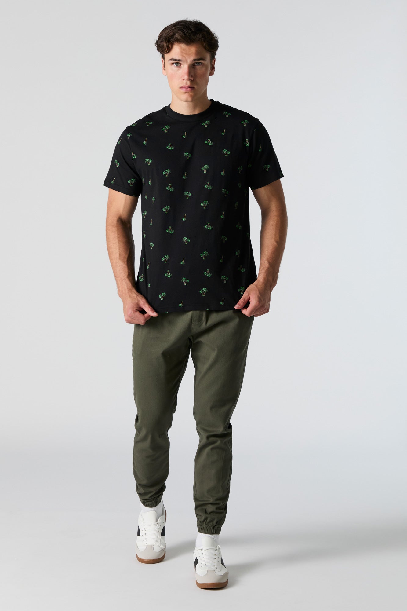 Palm Tree Ditsy Print T-Shirt