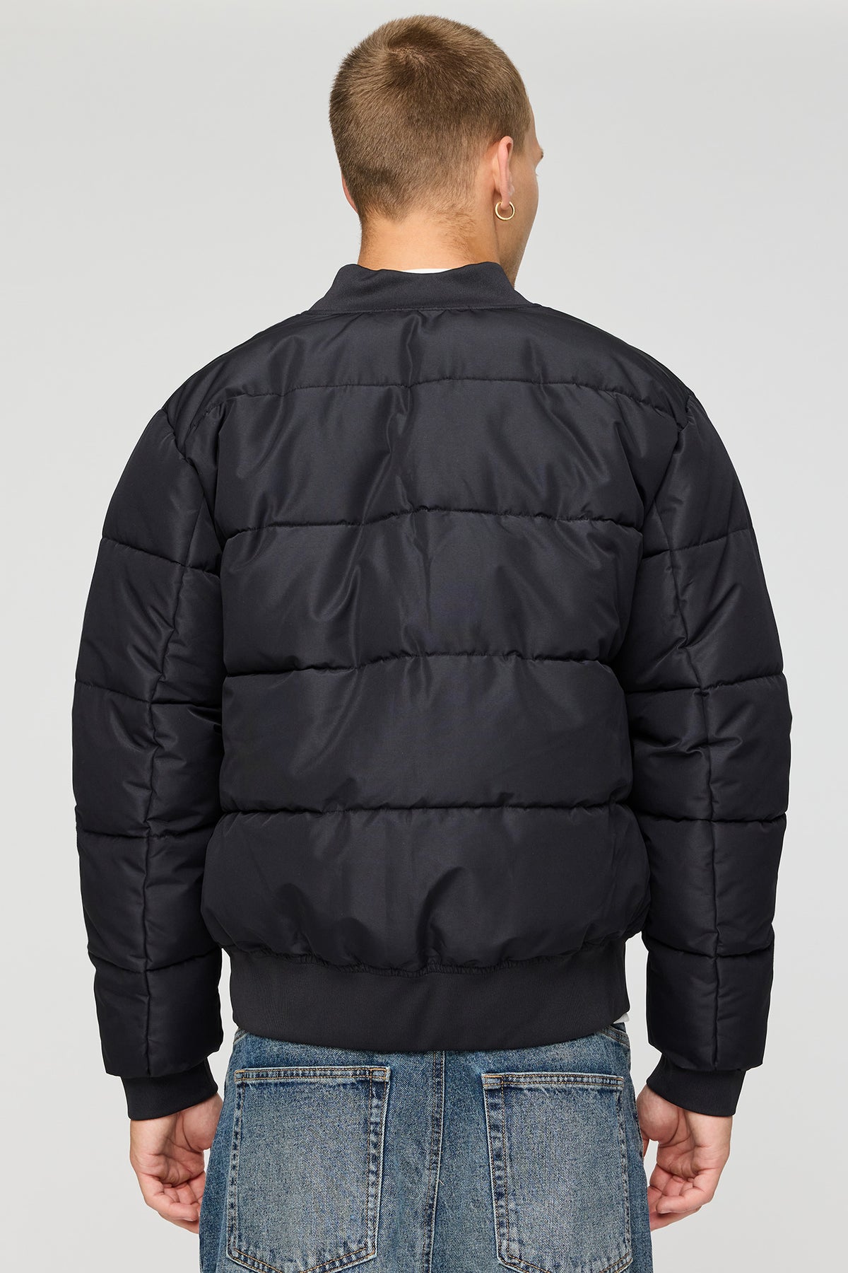 Alt View 2. City Puffer Jacket - Black