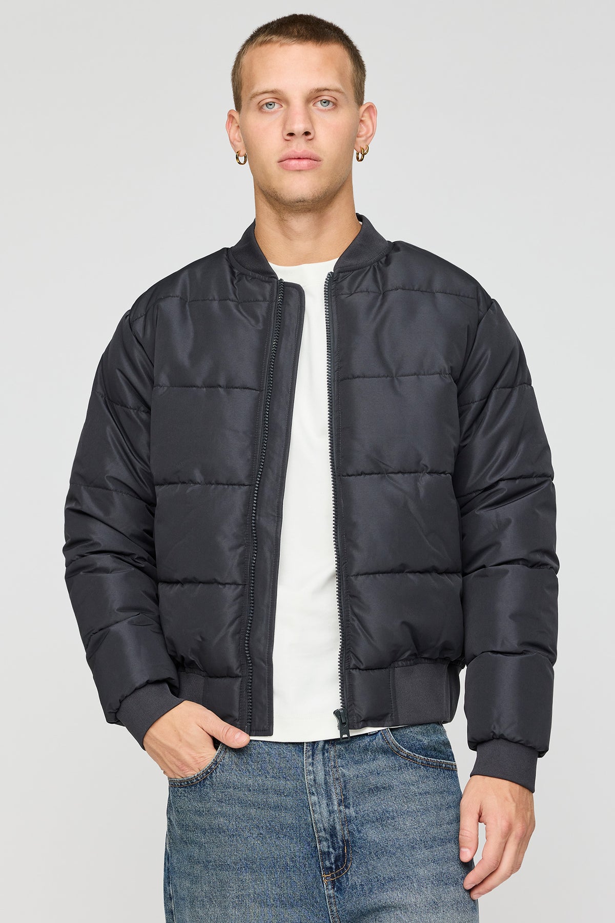 City Puffer Jacket - Dark Grey