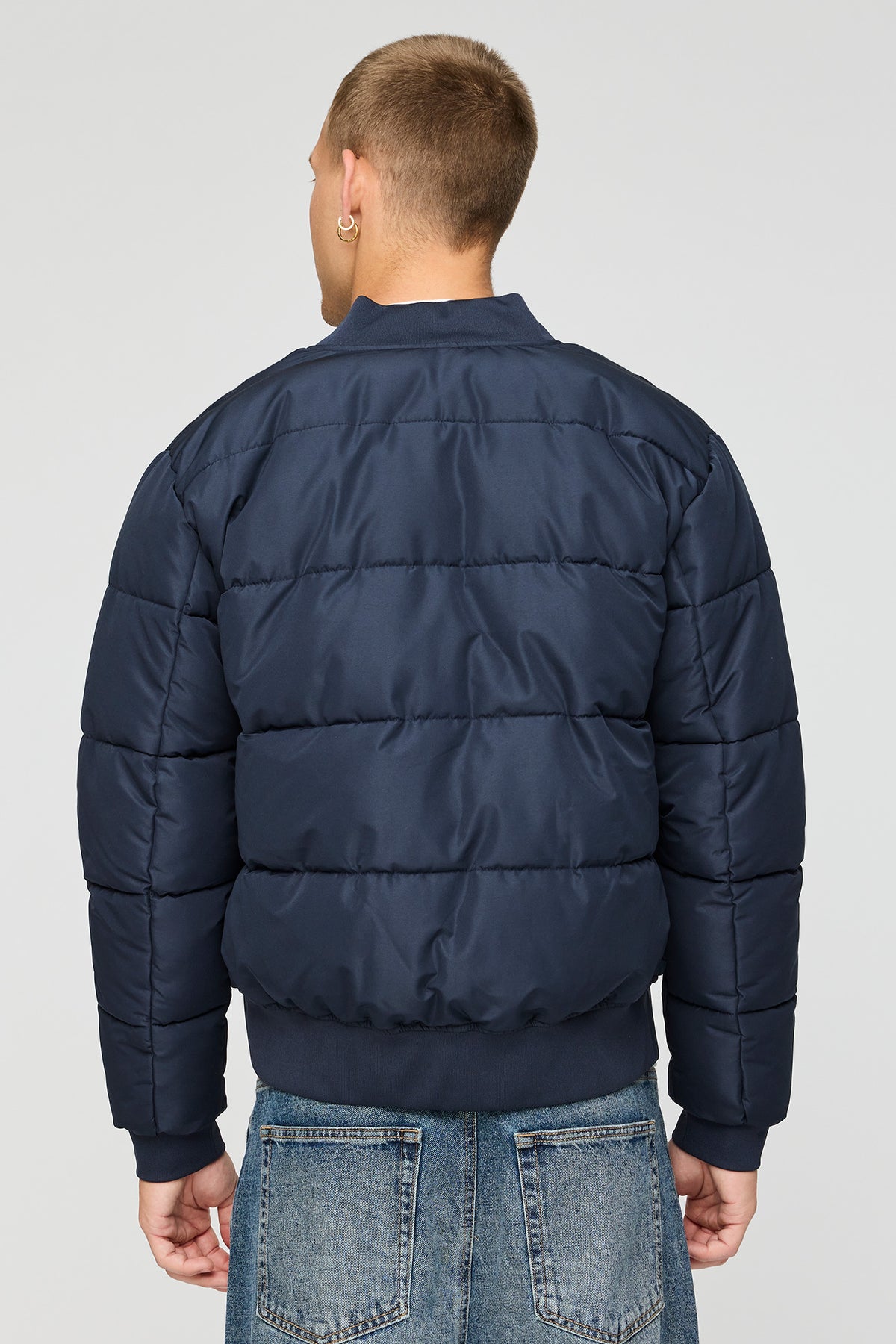 Alt View 2. City Puffer Jacket - Navy