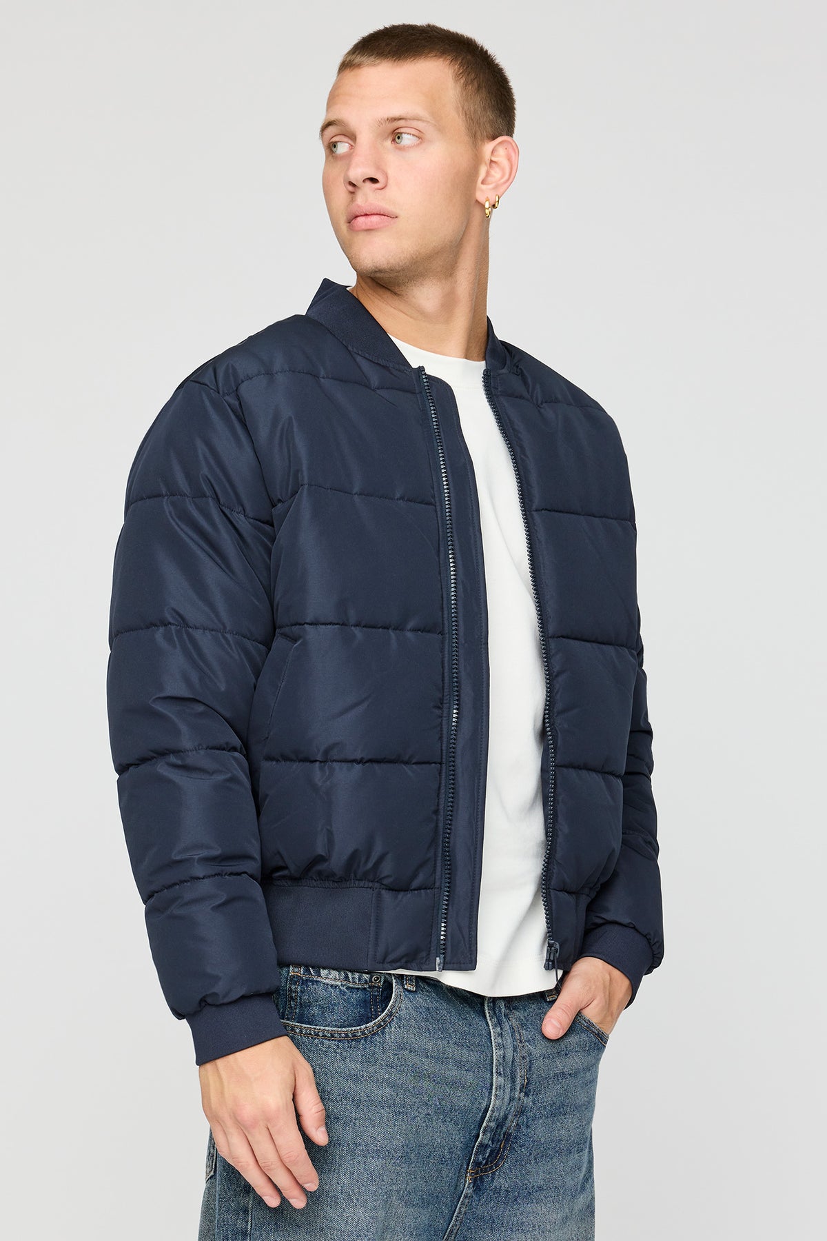 City Puffer Jacket - Navy