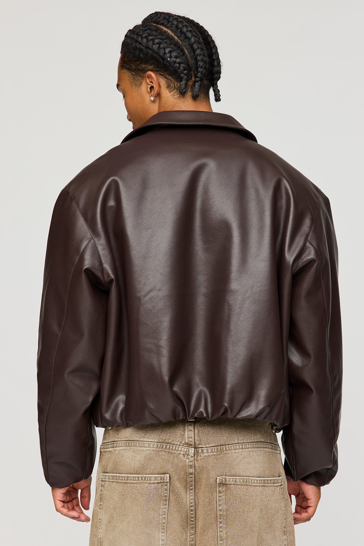 Vue alternative 2. Blouson aviateur en similicuir
