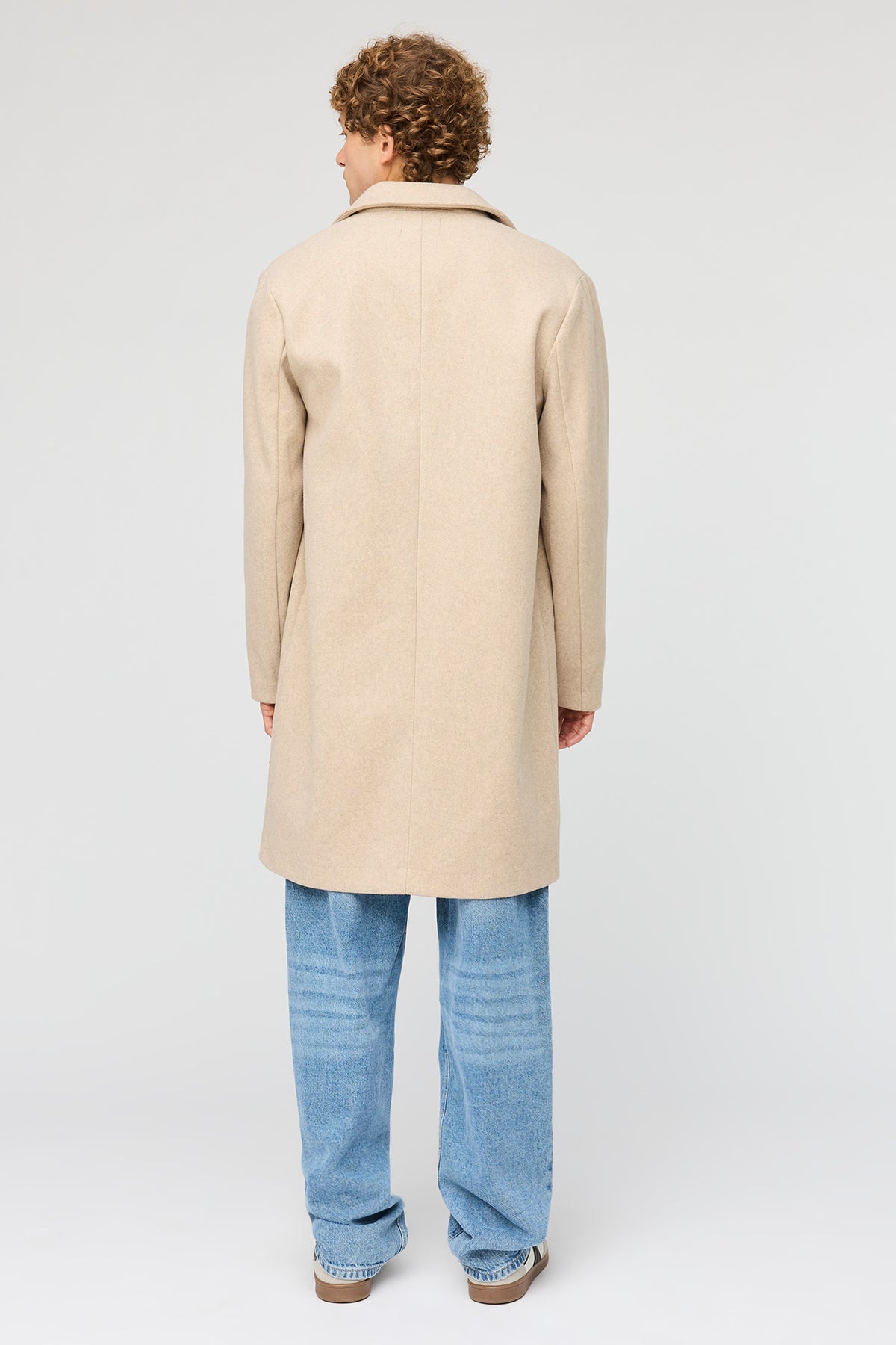 Alt View 3. Pea Coat - Oatmeal