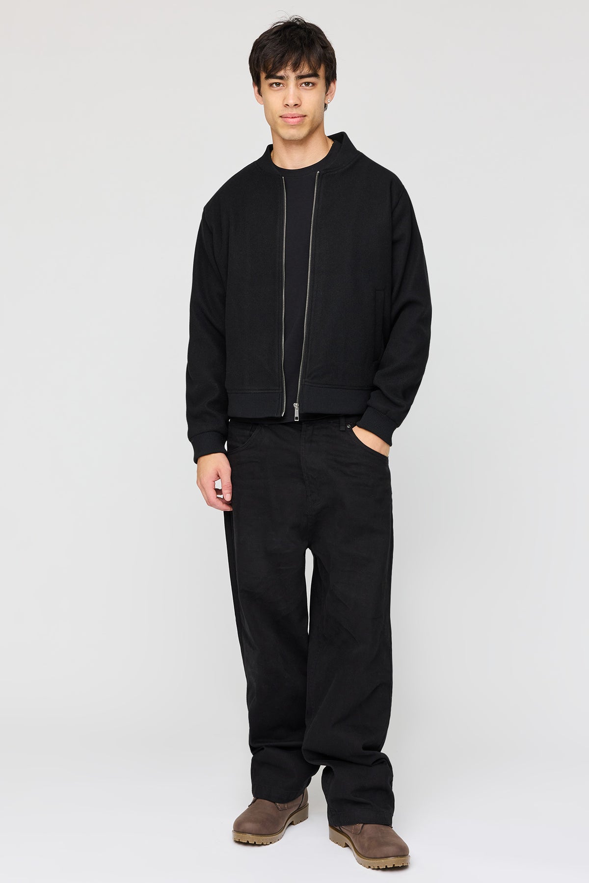 Vue alternative 3. Blouson aviateur doublé de similifourrure