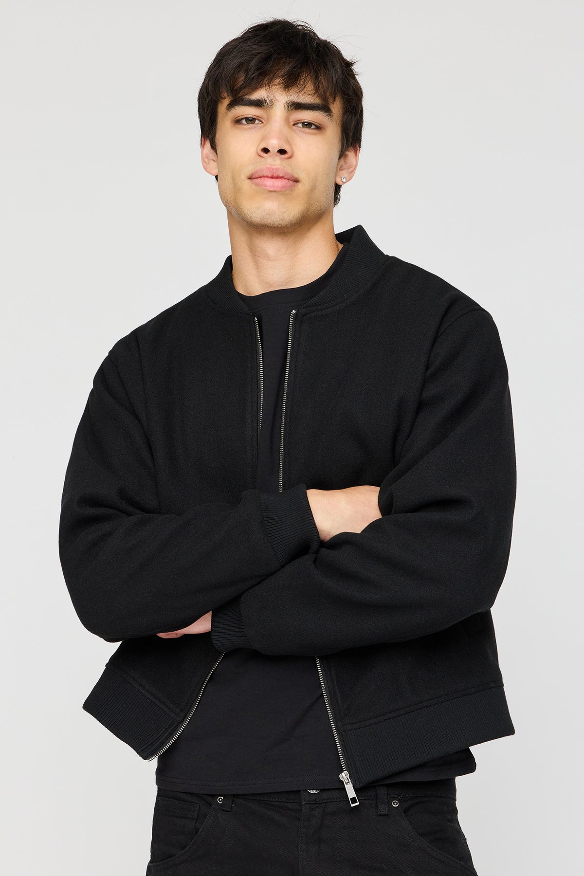 Blouson aviateur doublé de similifourrure