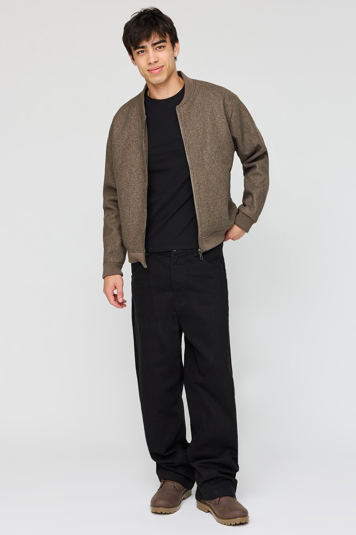 Vue alternative 3. Blouson aviateur doublé de similifourrure