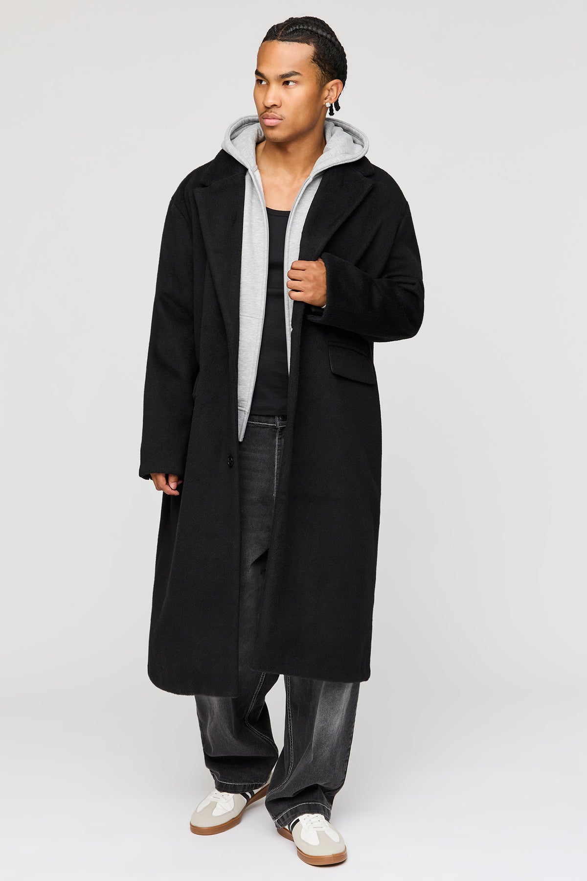 Manteau habillé surdimensionné