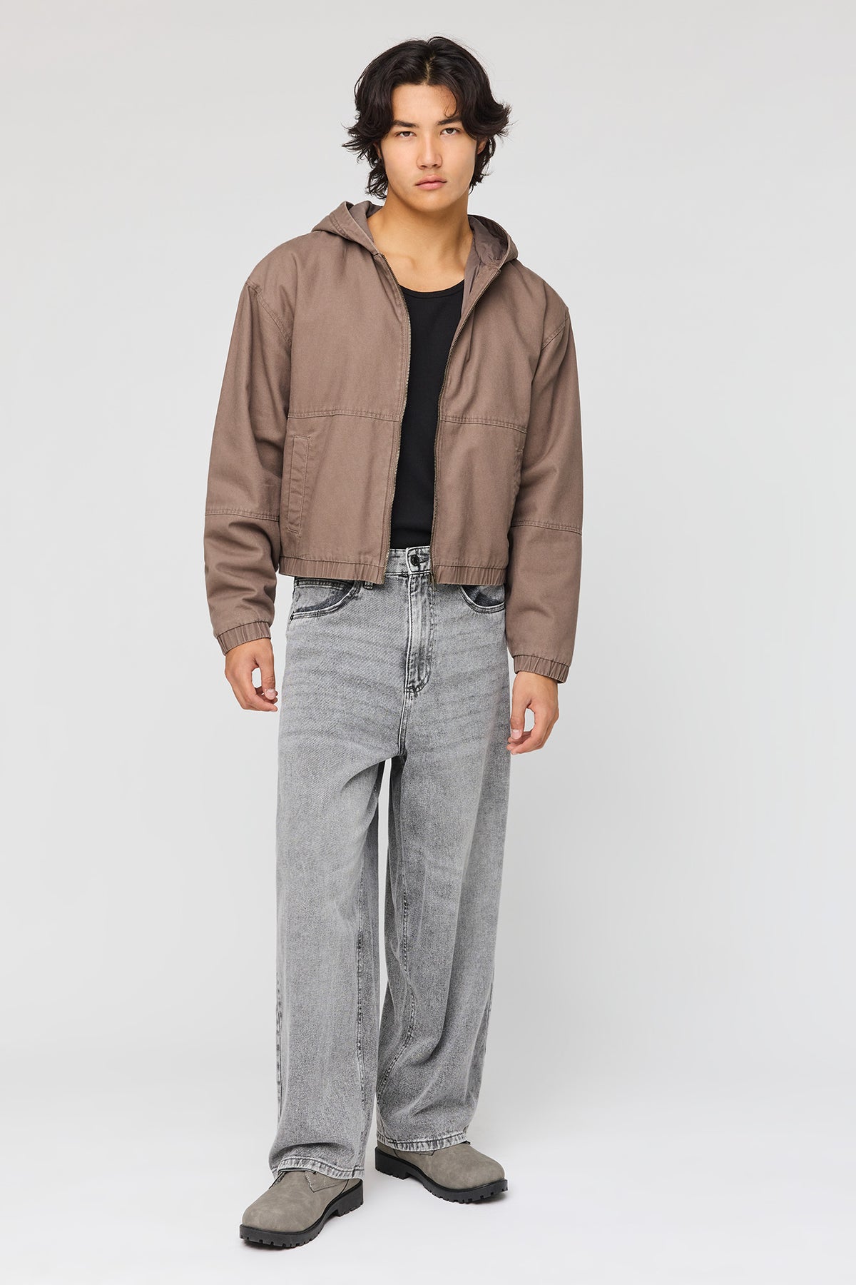 Vue alternative 3. Blouson aviateur délavé