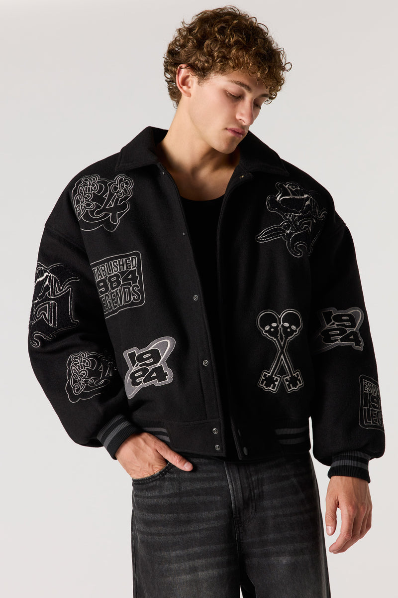 Blouson aviateur avec motif brodé Legends