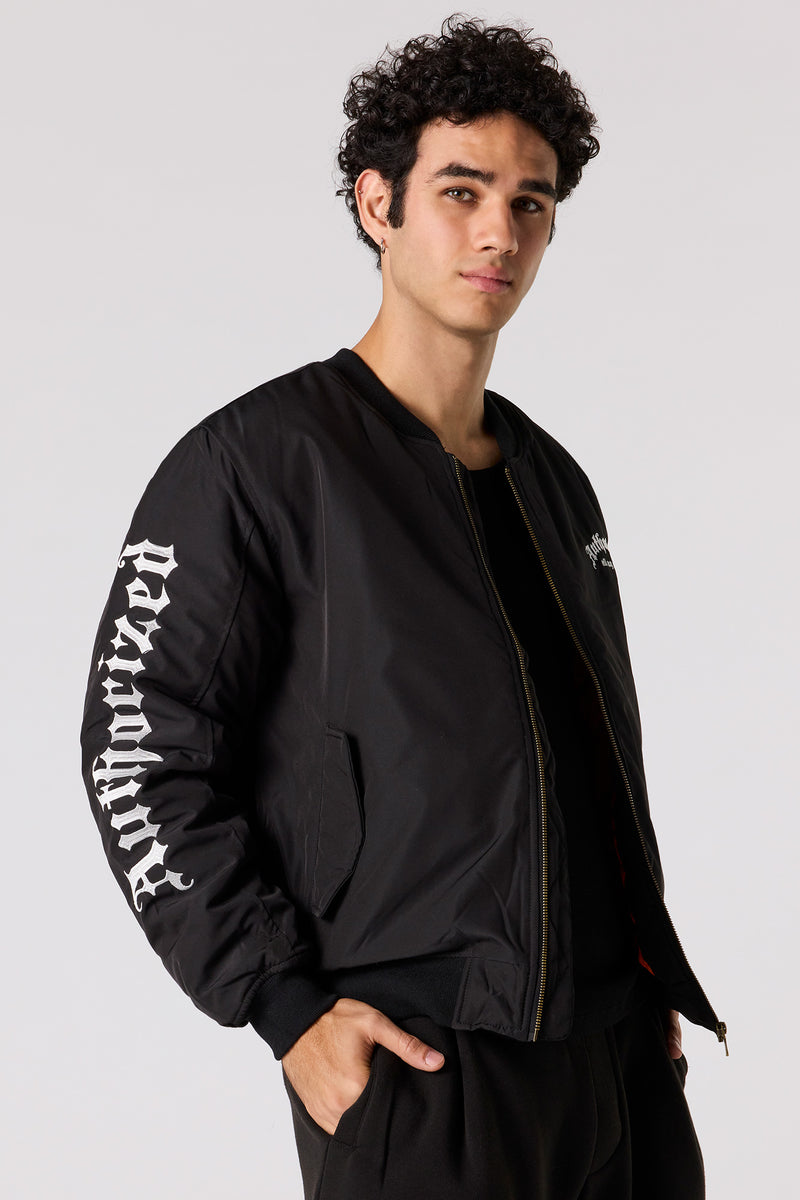 Embroidered Flight Jacket