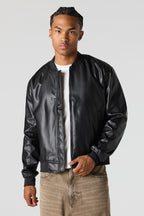 Blouson aviateur en similicuir