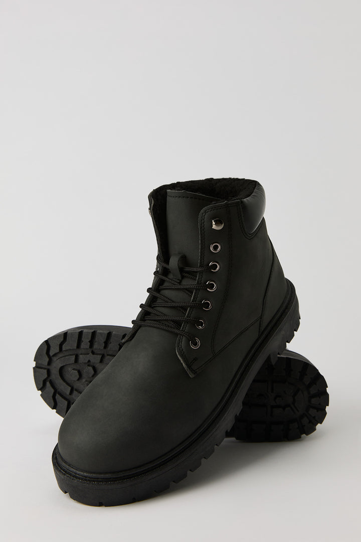 Bottes de randonnée doublées de similifourrure