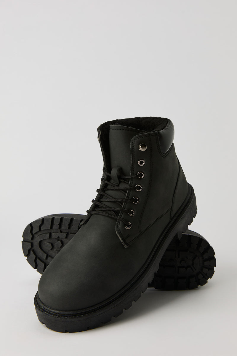 Faux Fur Lined Hiking Boot