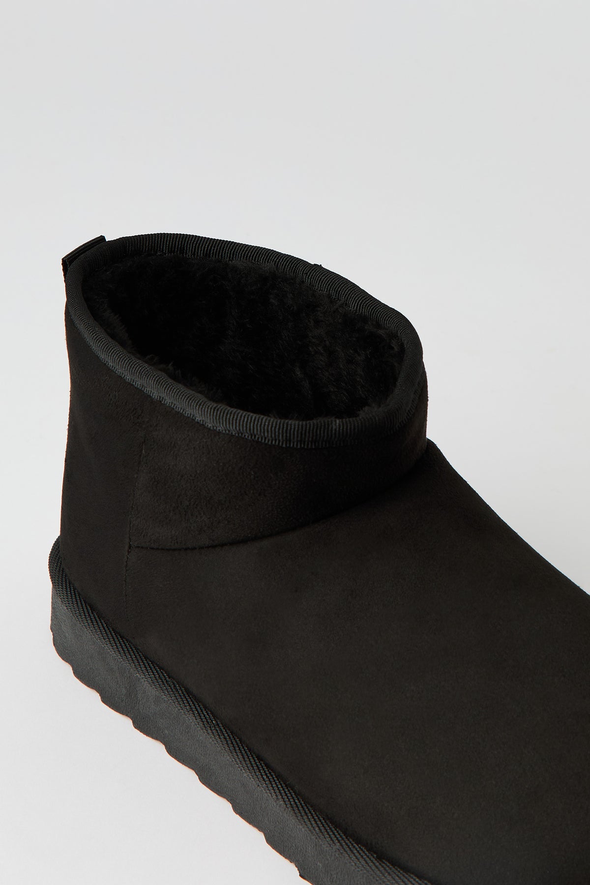 Alt View 3. Faux Fur Lined Ankle Boots - Black