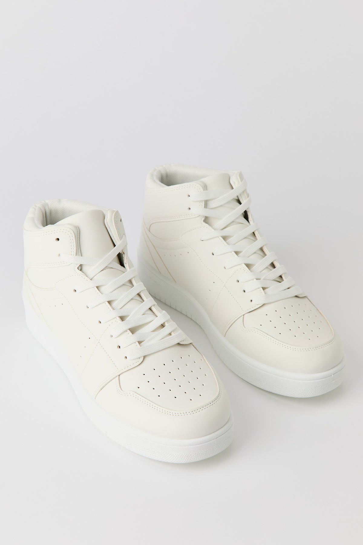 Alt View 2. High Top Sneakers - White