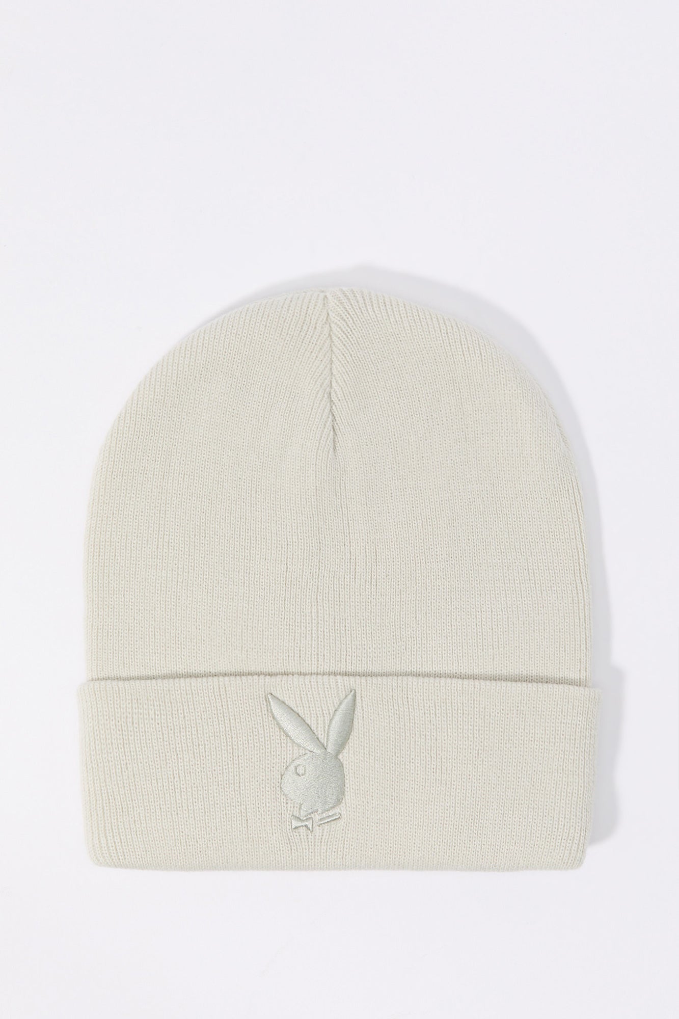 Tuque en tricot côtelé avec motif brodé Playboy