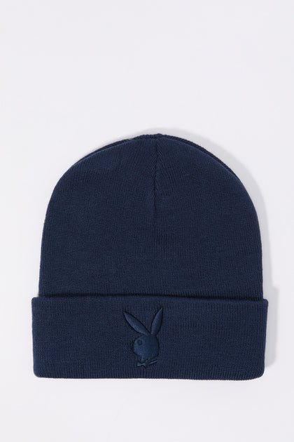 Tuque en tricot côtelé avec motif brodé Playboy