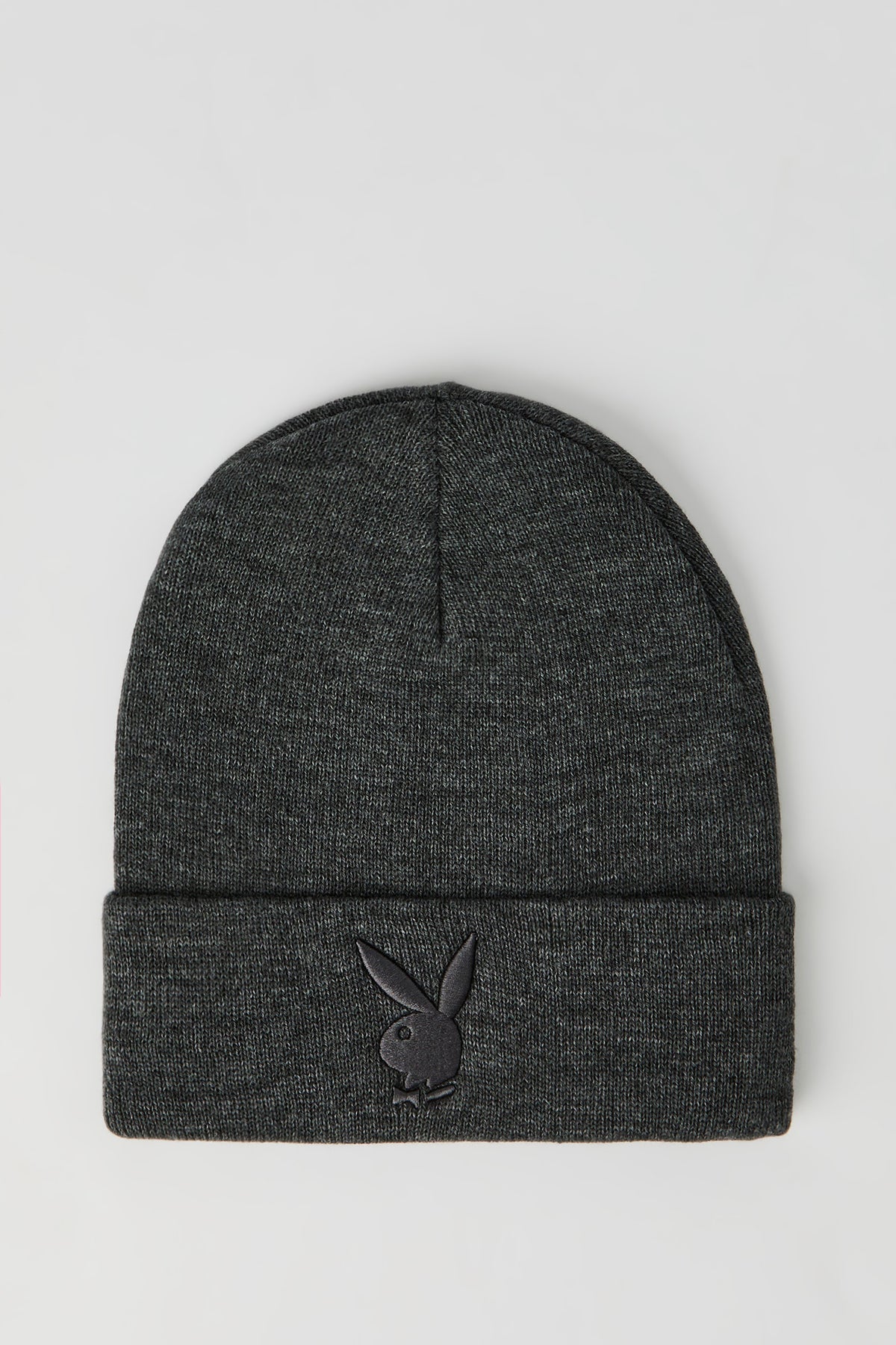 Playboy Embroidered Beanie - Charcoal