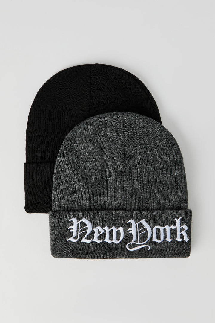 Tuque avec motif brodé (Paquet de 2)