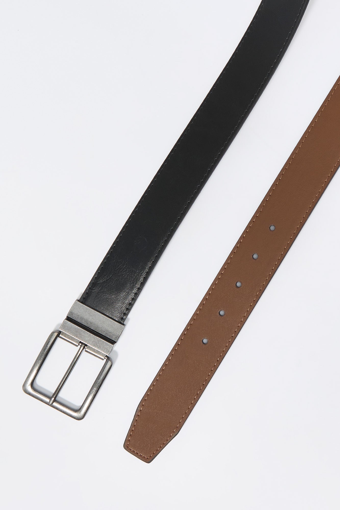 Faux Leather Reversible Belt