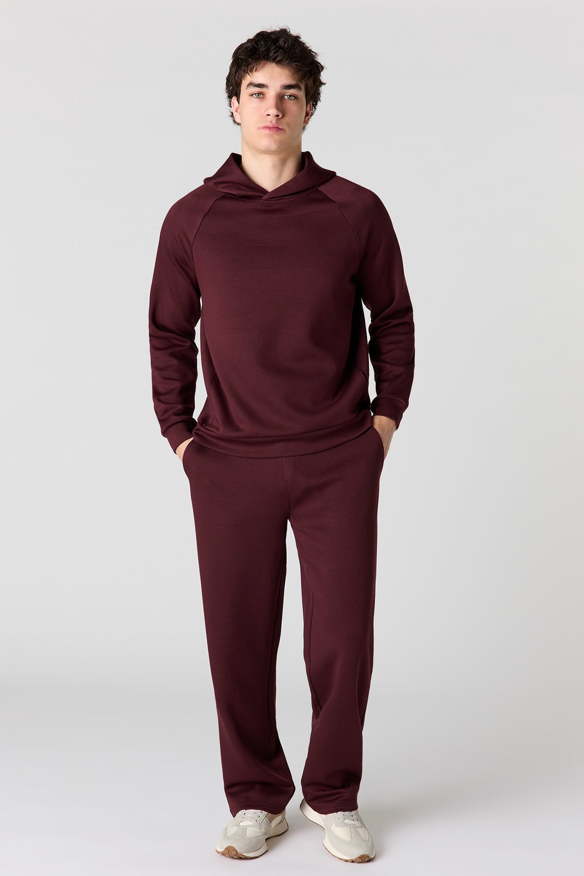 Alt View 3. U/A Scuba Hoodie - Dark Red