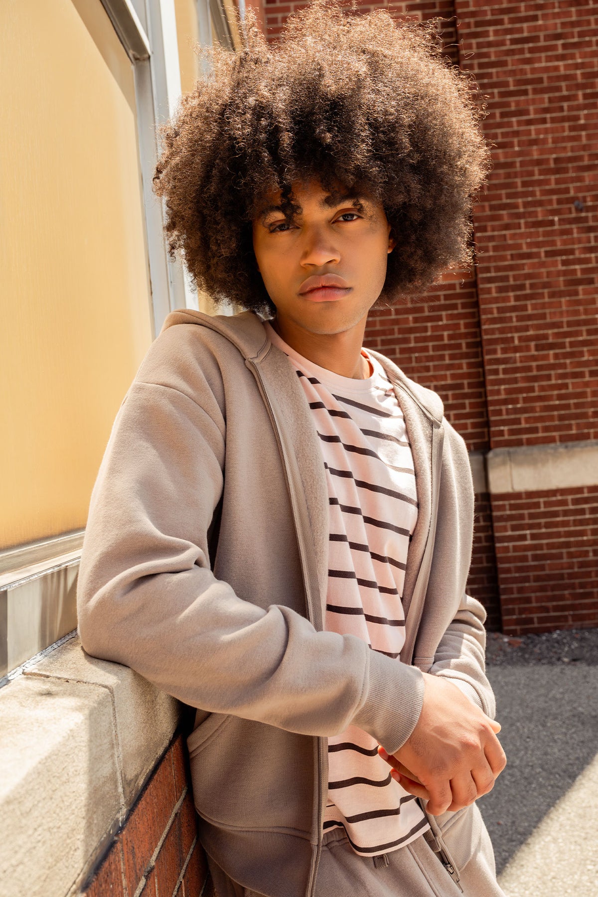 U/A Scuba 2-Way Zip-Up Hoodie - Oatmeal