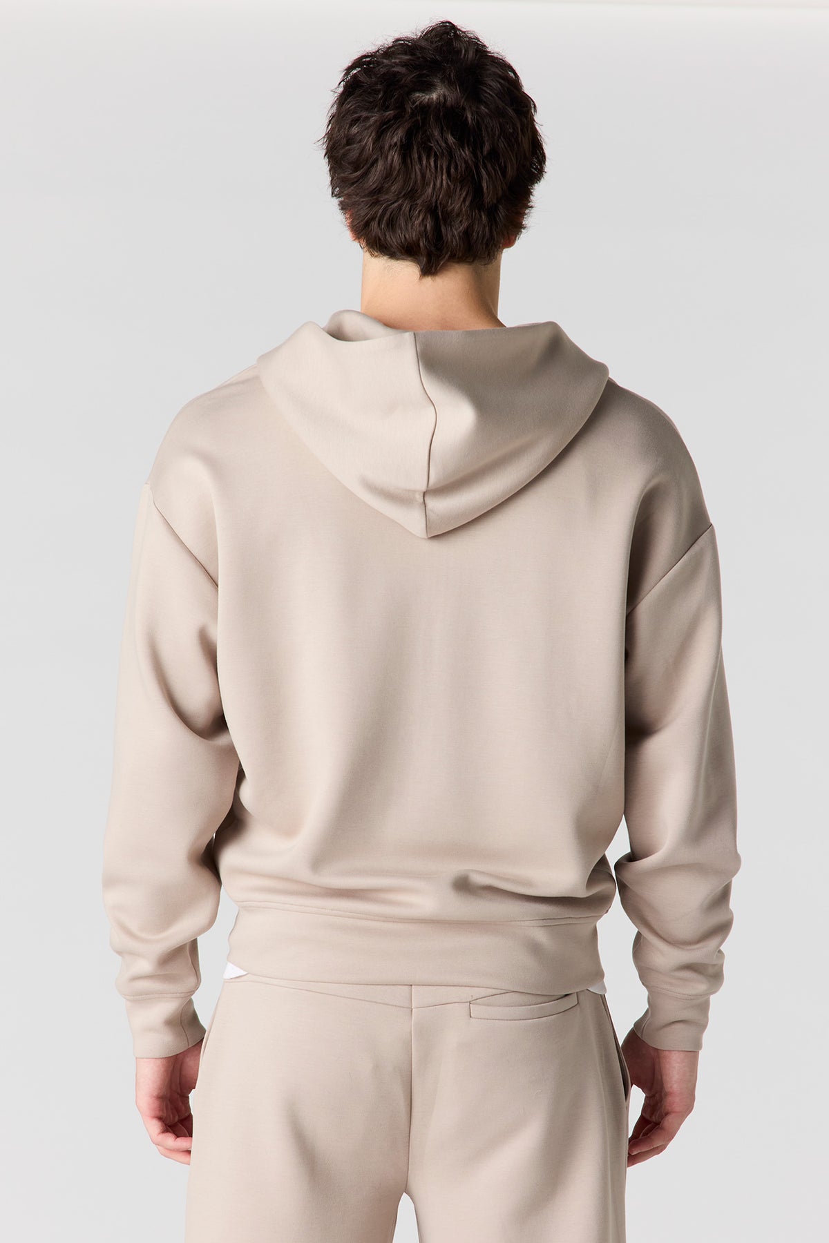 Alt View 2. U/A Scuba 2-Way Zip-Up Hoodie - Oatmeal