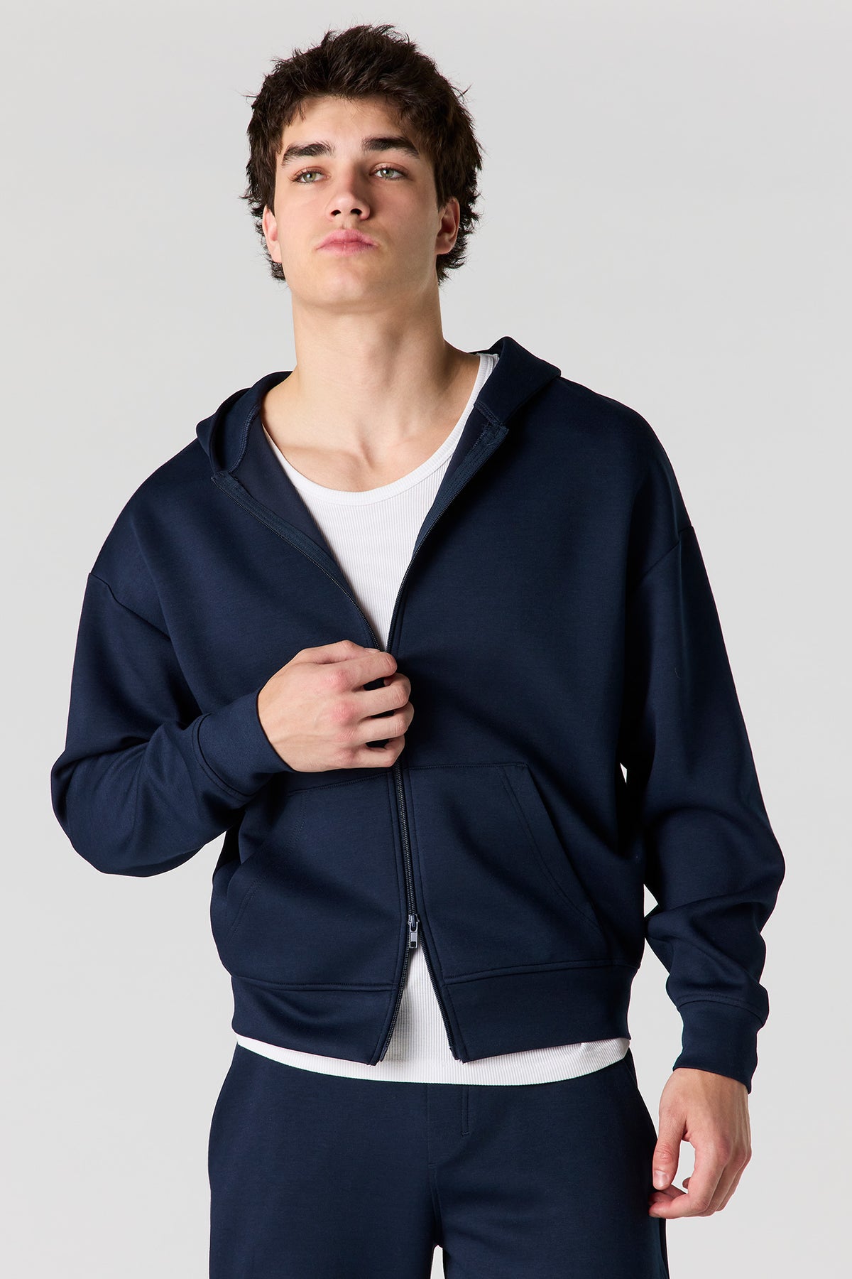 U/A Scuba 2-Way Zip-Up Hoodie - Navy