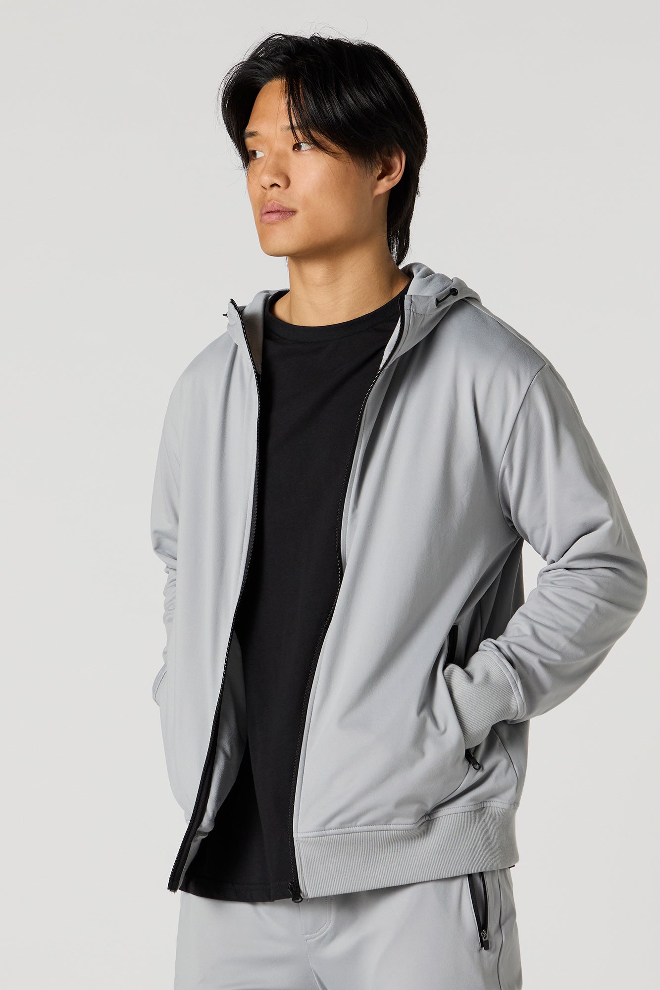 Blouson Active doux avec fermeture à glissière