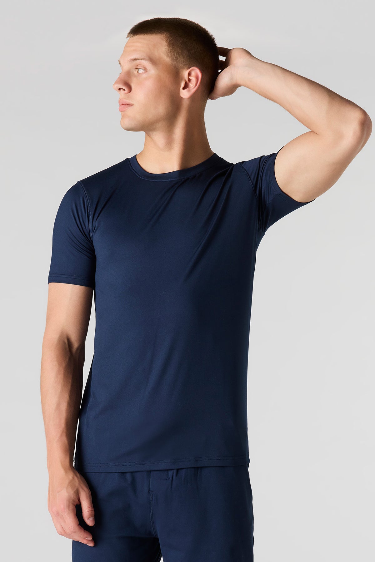 U/A Crewneck T-Shirt - Navy