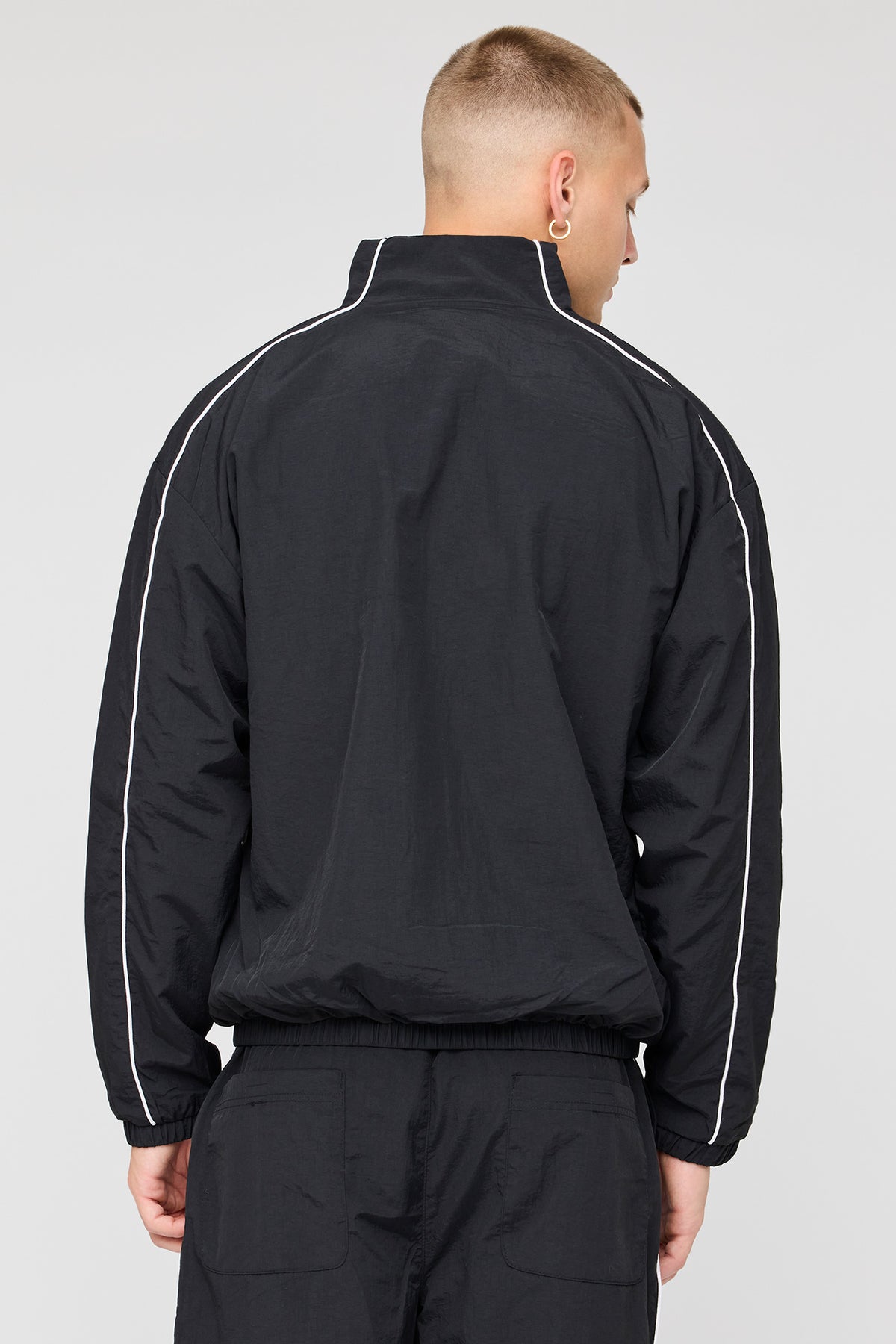 Alt View 2. Nylon Windbreaker - Black