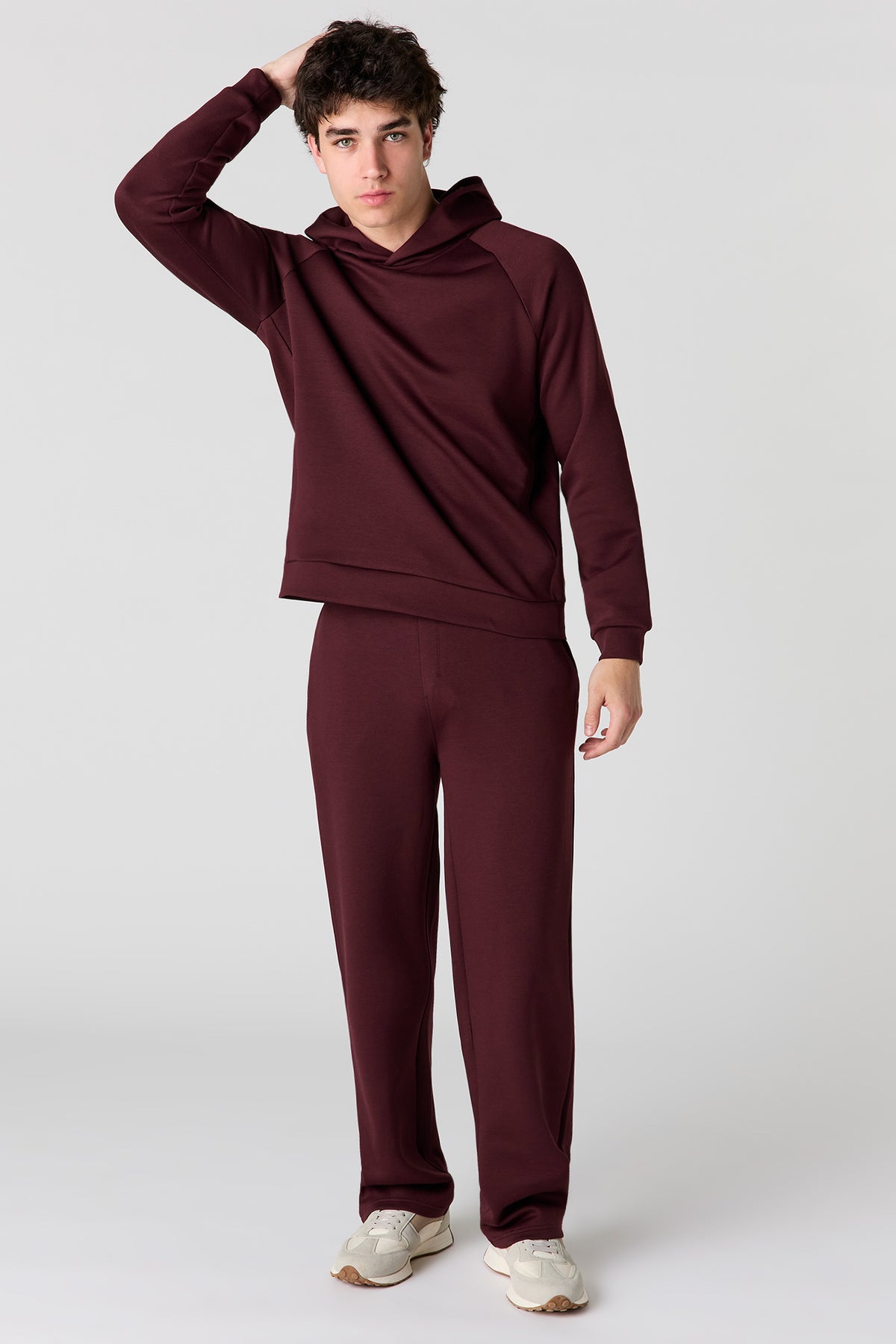 Alt View 2. U/A Scuba Wide Pant - Dark Red
