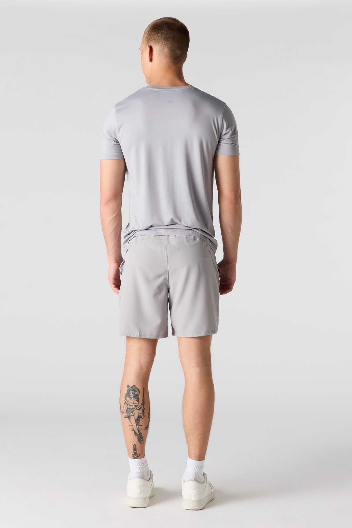 Alt View 3. U/A Short 7” - Light Grey