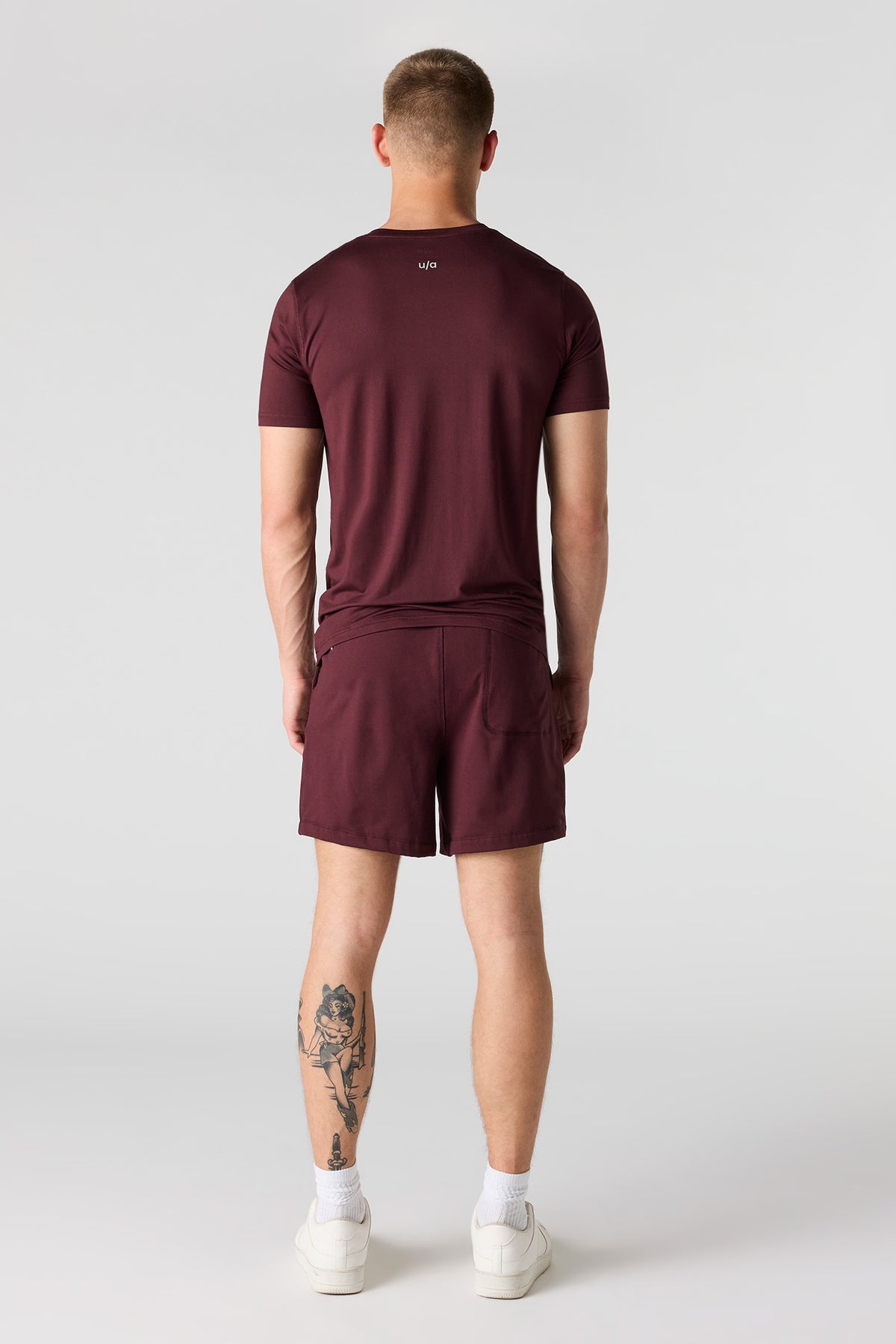 Alt View 3. U/A PowerSoft Short 5” - Dark Red