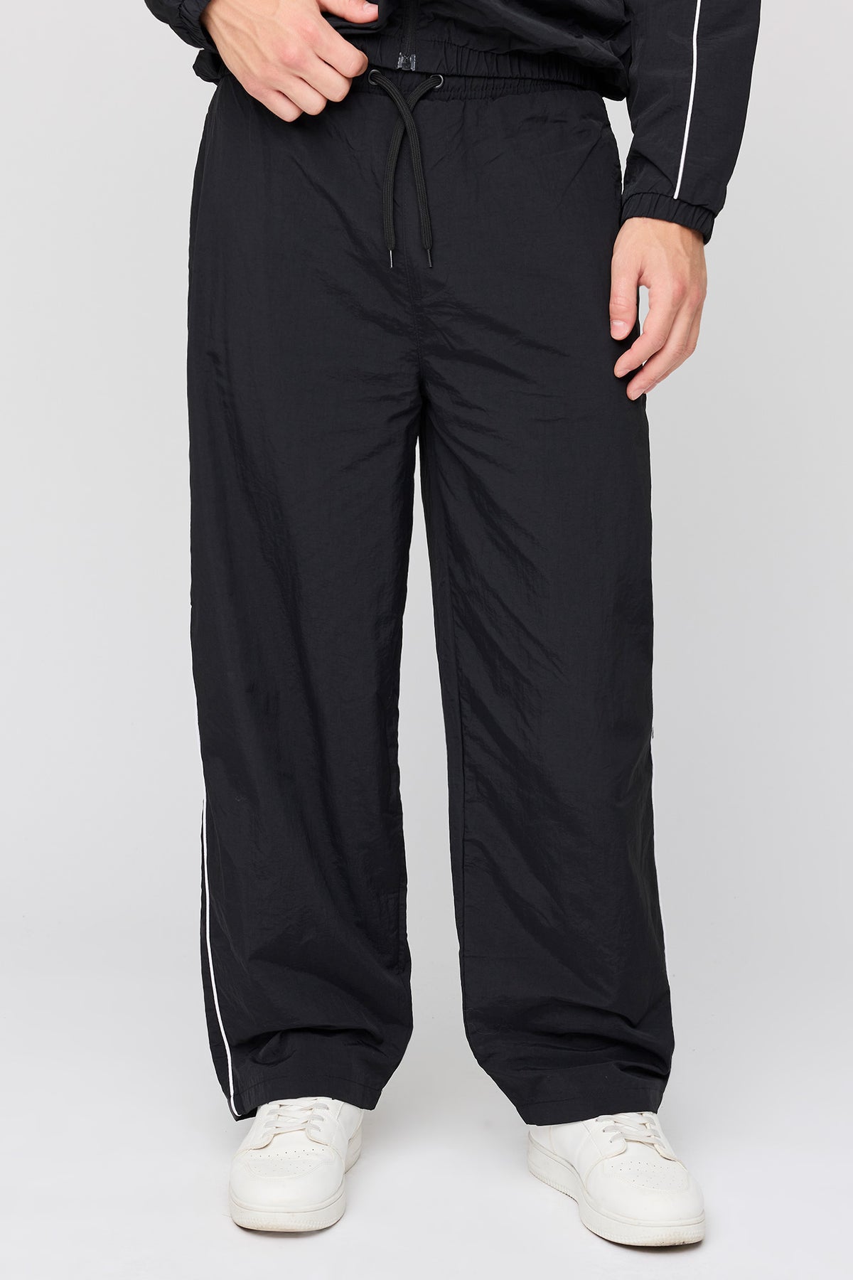 Nylon Track Pant - Black