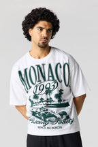 T-shirt carré à imprimé Racing 